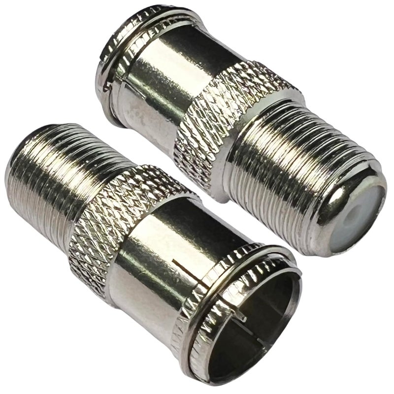 CESS F-Jack to F-Quick Push On Plug - F Type Male to F Type Female TV Adapter (2 Pack) - Image 4